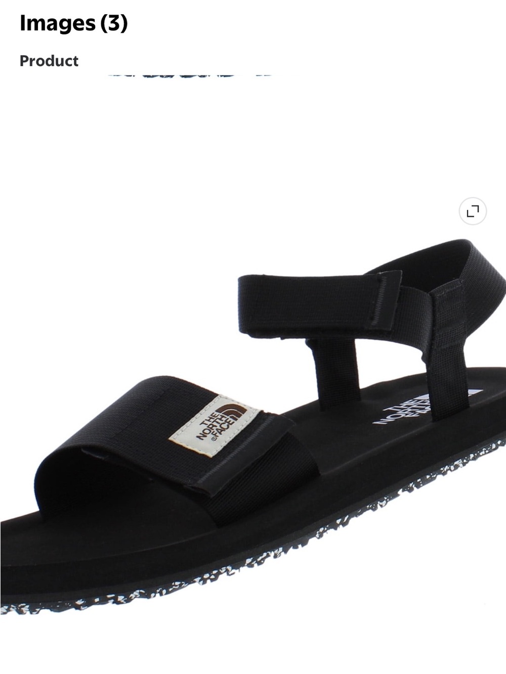 The North Face mens Skeena Black Strap Sandals size 14